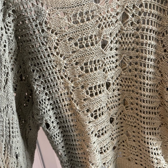 Zara Open Knit Boho Style Sweater - Picture 6 of 6